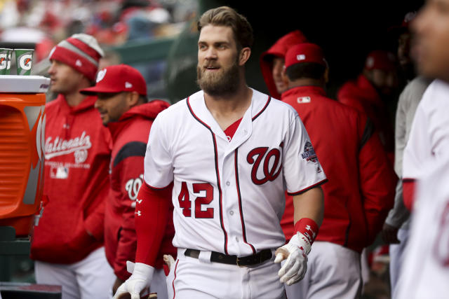 The Nationals made t-shirts to troll Bryce Harper for his