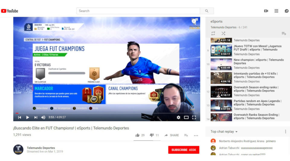 Telemundo Deportes has launched the first ever Spanish-language esportsstreaming channel in the US, showing just how big professional gamingcompetitions have become these past years