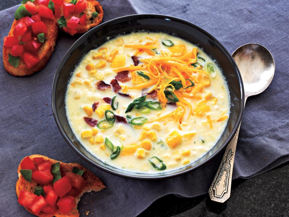 Summer Squash and Corn Chowder