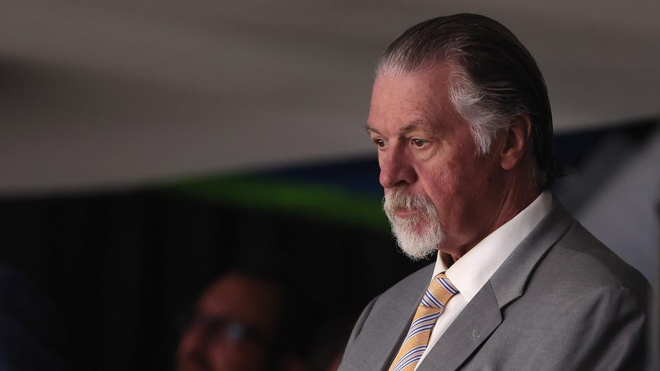 Barry Melrose is stepping away from ESPN following a Parkinson's diagnosis. (Photo by Christian Petersen/Getty Images)
