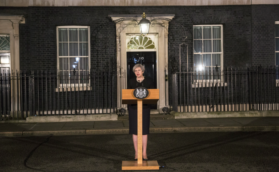 Theresa May condemned the attack. Photo: AAP