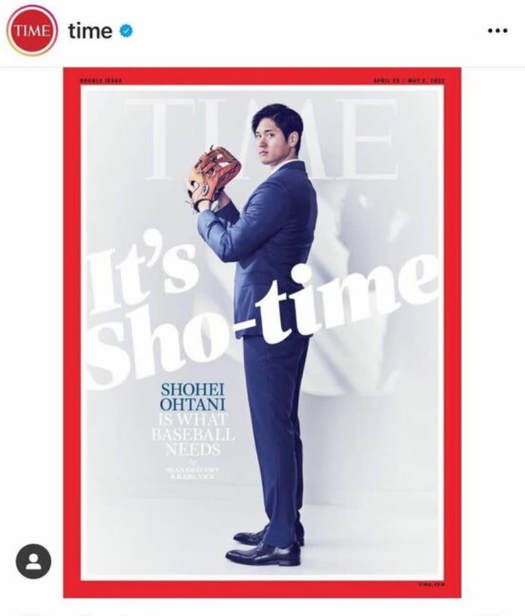 ▲大谷翔平再度登上TIME雜誌。（圖／取自TIMEIG)