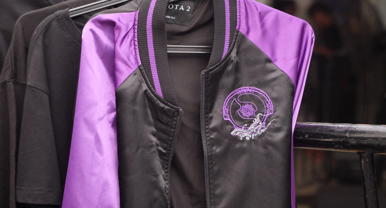 TI9 jackets at the Secret Shop in Shanghai, China. (Photo: Yahoo Esports SEA)