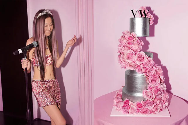 Vera Wang, Celebrating my Bday with CAKES and KARAOKE…… and my new ROSÉ  PROSECCO!!!!!! #VeraWangParty