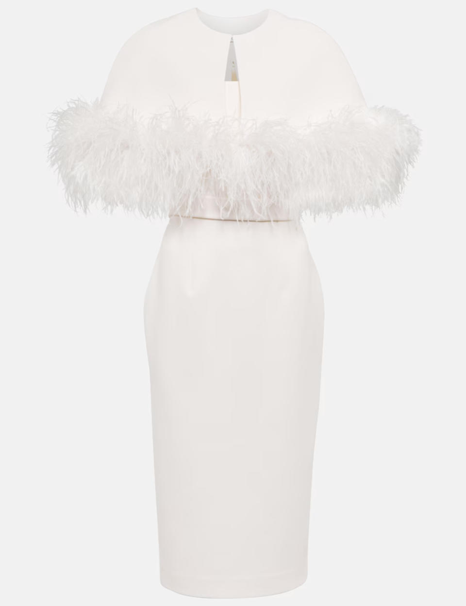 Robe de mariée agrémentée de plumes Safiyaa sur MyTheresa