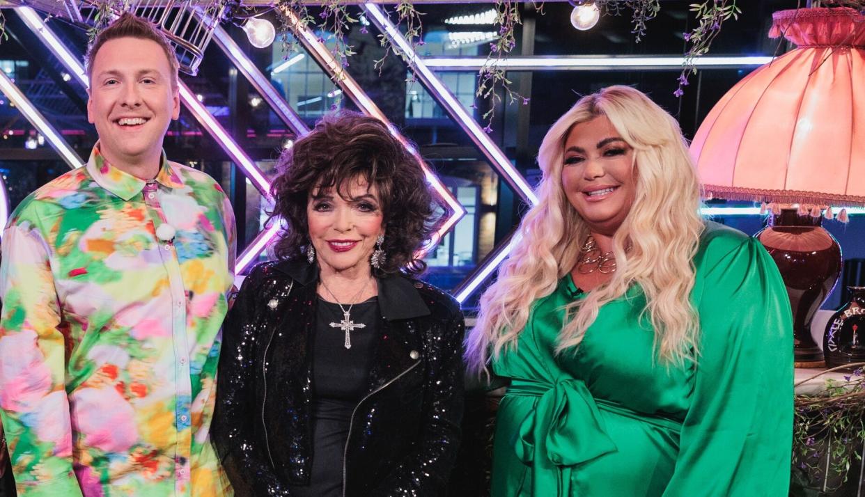 Joan Collins and Gemma Collins were both guests on Late Night Lycett. (Channel 4)