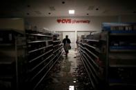 Protesters are seen inside a Target near the Minneapolis Police third precinct, in Minneapolis