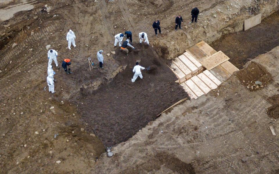 Pictures of mass graves in New York have shocked the world - LUCAS JACKSON/Reuters