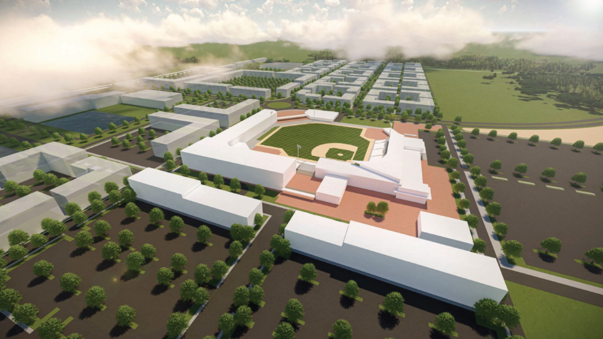 The town of Leland is considering a proposal to bring a baseball stadium to the town.