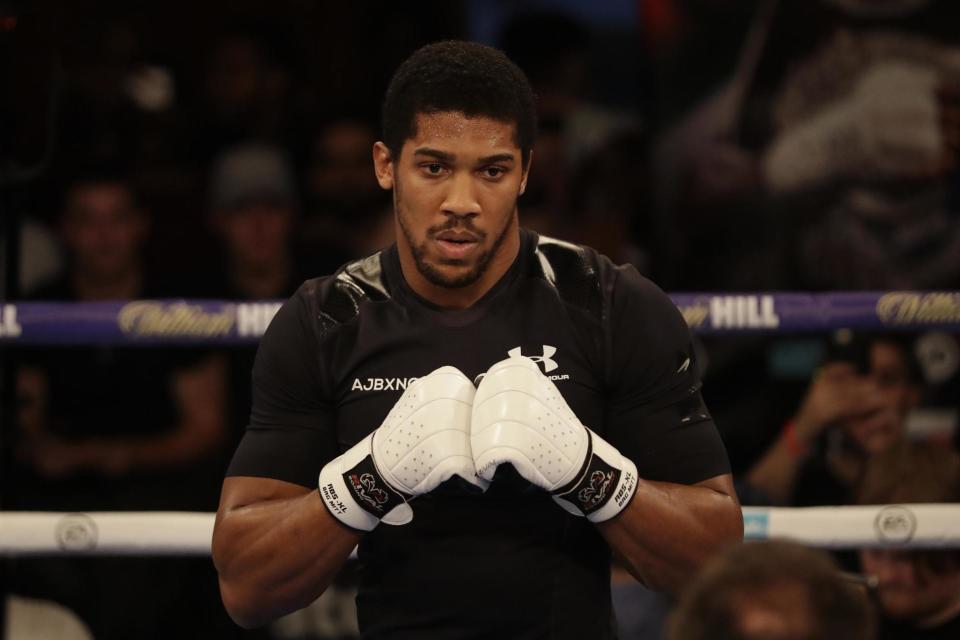 Fighting talk | Joshua takes on Povetkin at Wembley on Saturday: AP Photo/Matt Dunham