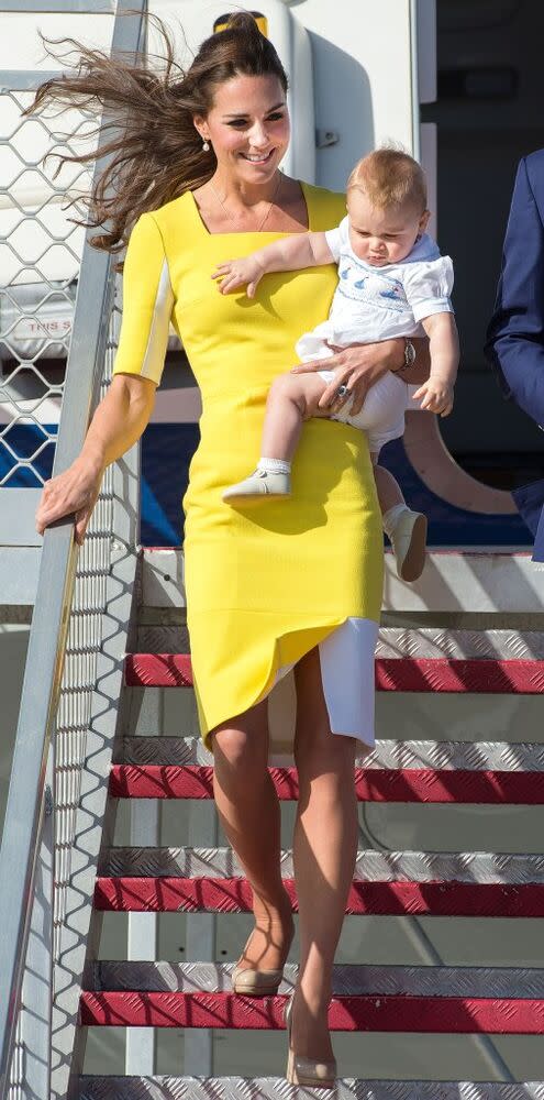 Kate Middleton and Prince George in 2014 | Samir Hussein/WireImage