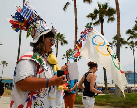 Jul 23, 2016; Los Angeles, CA, USA; Vivian Robinson attends the Team USA Road to Rio tour at Venice Beach. Mandatory Credit: Kelvin Kuo-USA TODAY Sports