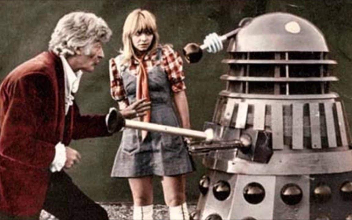 Ancient foes: a scene from Day of the Daleks (1972) - BBC