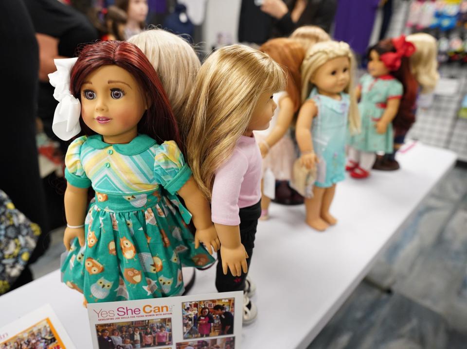 Yes She Can, of Westchester and BRIDGES, Rockland County's independent living center, opens a branch of Girl AGain, a resale store for American Girl dolls at the Palisades Center Mall in West Nyack. Tuesday, August 29, 2023.