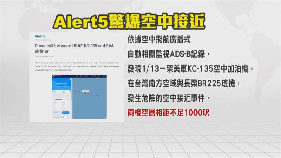 空中接近！傳長榮航班險撞美加油機相距不足百米 民航局：確有不明機