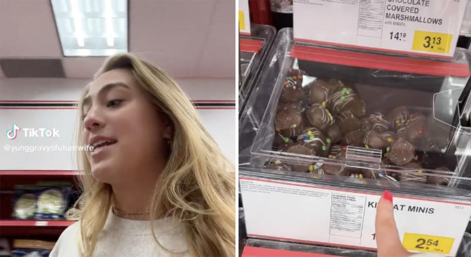 Bulk Barn Canada leaves American tourist flabbergasted / Tik Tok @yunggravysfuturewife