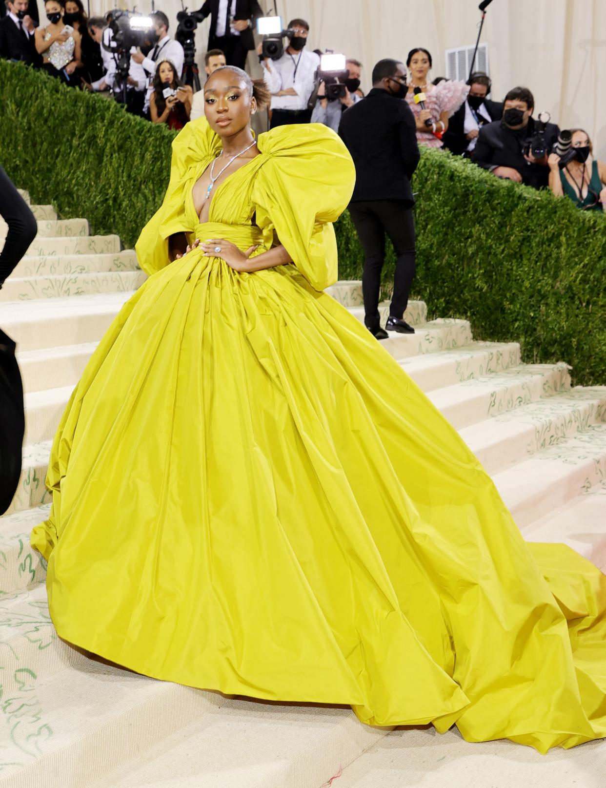 Normani attends The 2021 Met Gala Celebrating In America: A Lexicon Of Fashion at Metropolitan Museum of Art on Sept. 13, 2021 in New York.