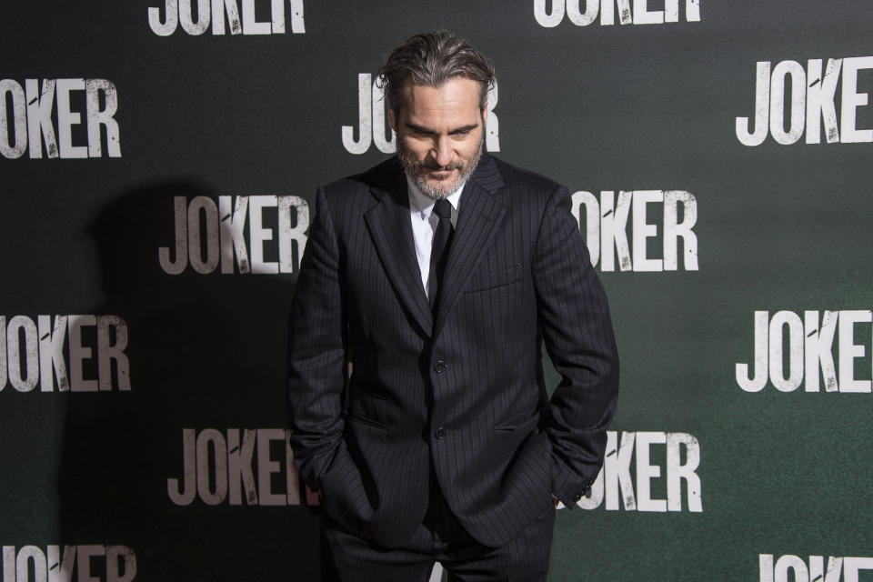 Actor Joaquin Phoenix en Londres (Photo by Joel C Ryan/Invision/AP)