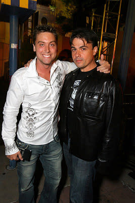 Lance Bass and guest at the Los Angeles premiere of DreamWorks/Paramount Pictures' Transformers