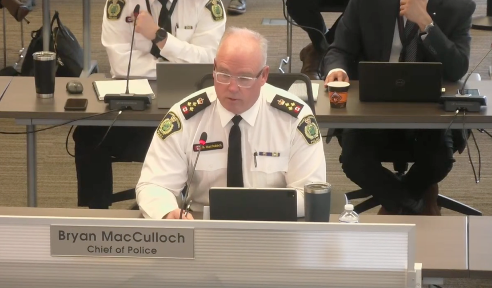 Niagara Region chief of police Bryan MacCulloch has warned agains the dangers of misinformation following the Rainbow Bridge border crossing crash (Niagara Region Police Services Board)