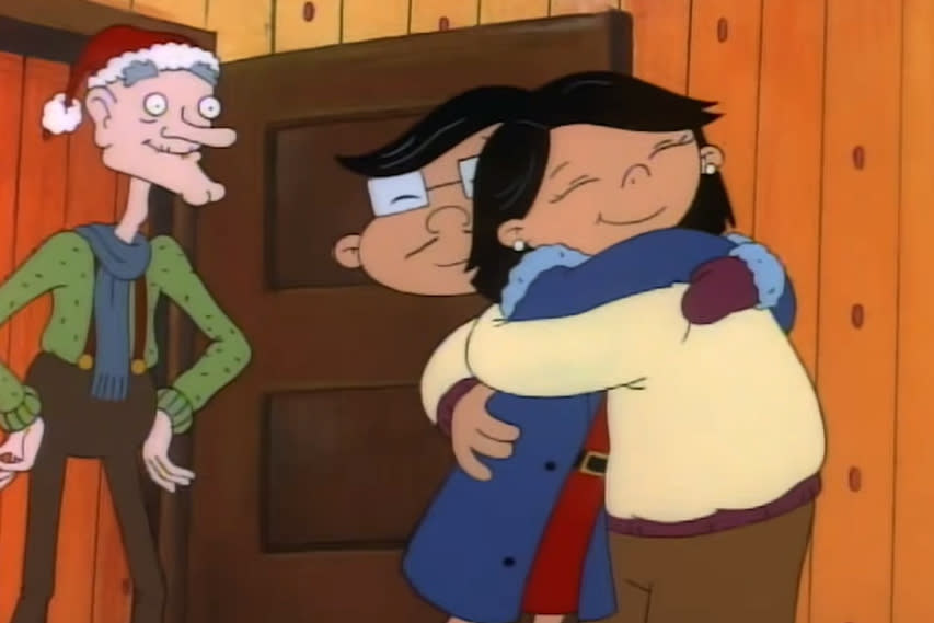 Image: Mr. Hyunh, voiced by Baoan Coleman, hugs his long-lost daughter, Mai. (YouTube/Nickelodeon Cartoon Universe)