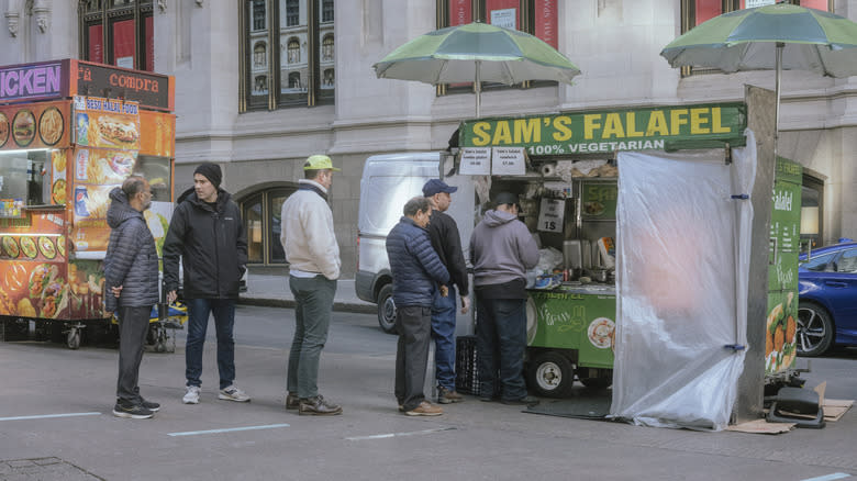 Falafel being sold on street