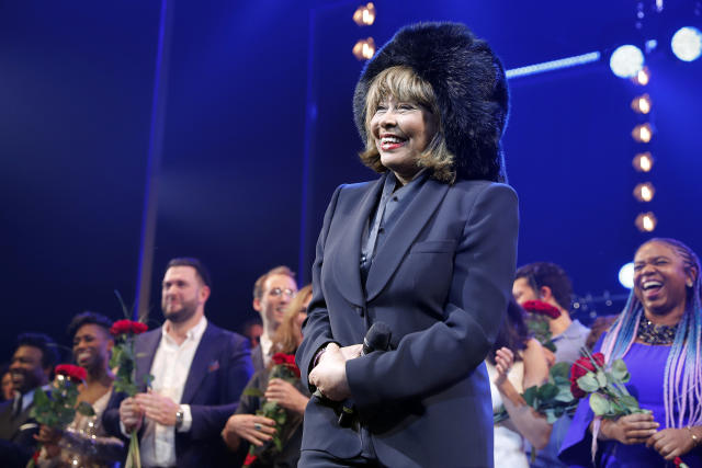 Image: Tina Turner during the premiere of the musical &#39;Tina - Das Tina Turner Musical&#39; at Stage Operettenhaus in March, 2019 in Hamburg, Germany. (Franziska Krug / Getty Images File)