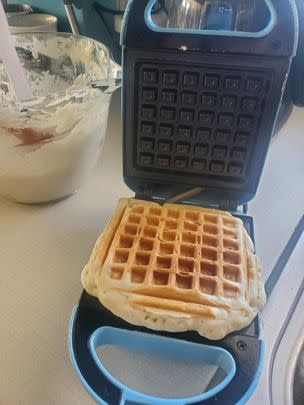 A mini nonstick waffle maker from our Tasty collection for 33% off