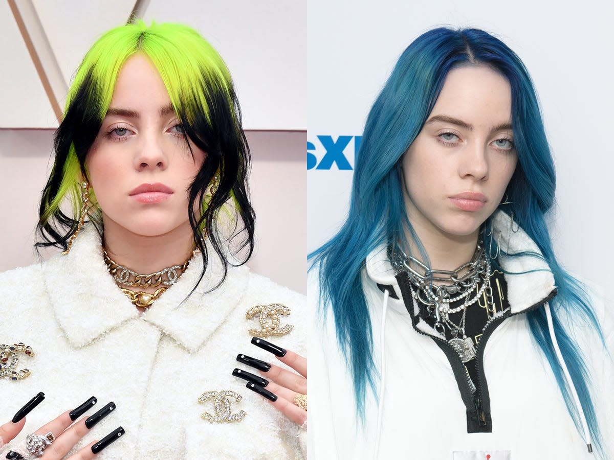 billie eilish bangs