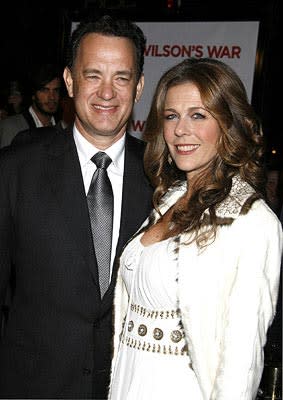 Tom Hanks and Rita Wilson at the Los Angeles premiere of Universal Pictures' Charlie Wilson's War