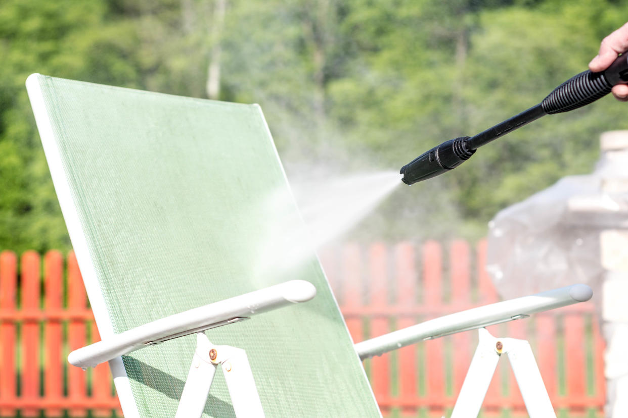 Cleaning Garden Furniture.