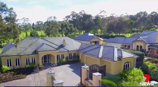 Underworld figure Mick Gatto's home is up for sale. Source: 7News