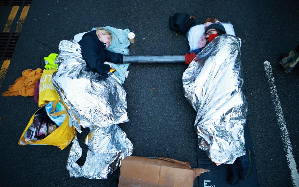 Amazon protest Extinction Rebellion