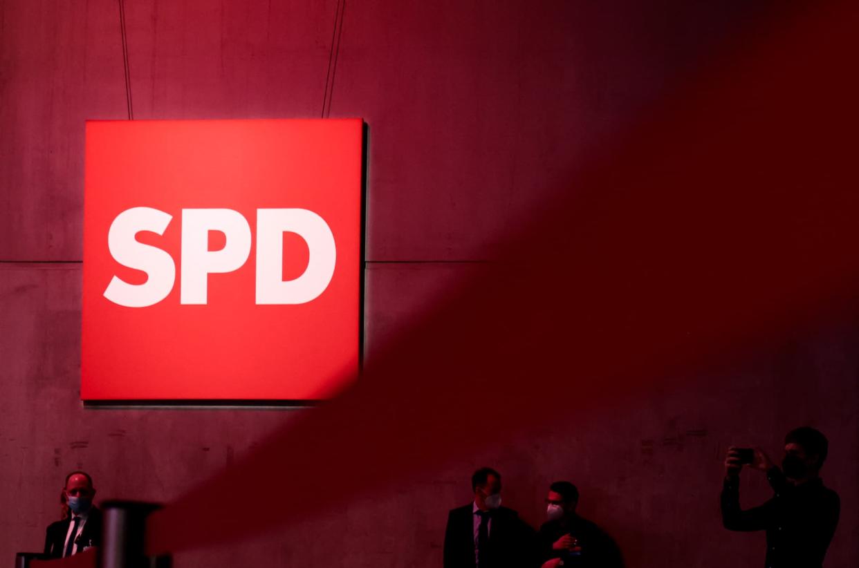 Une photographie d'une conférence du SPD (illustration) - HANNIBAL HANSCHKE / POOL / AFP