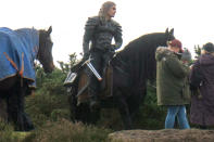 <p>Henry Cavill continues filming season 2 of <em>The Witcher</em> on horseback in Surrey, England.</p>