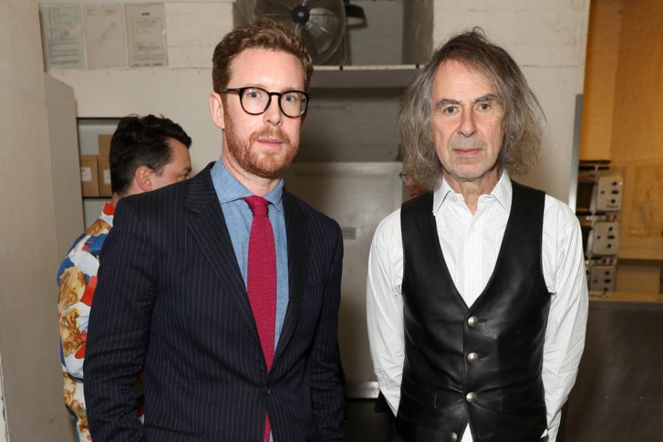 Director of the National Portrait Gallery Nicholas Cullinan, left, with art collector Ivor Braka, right (WireImage)