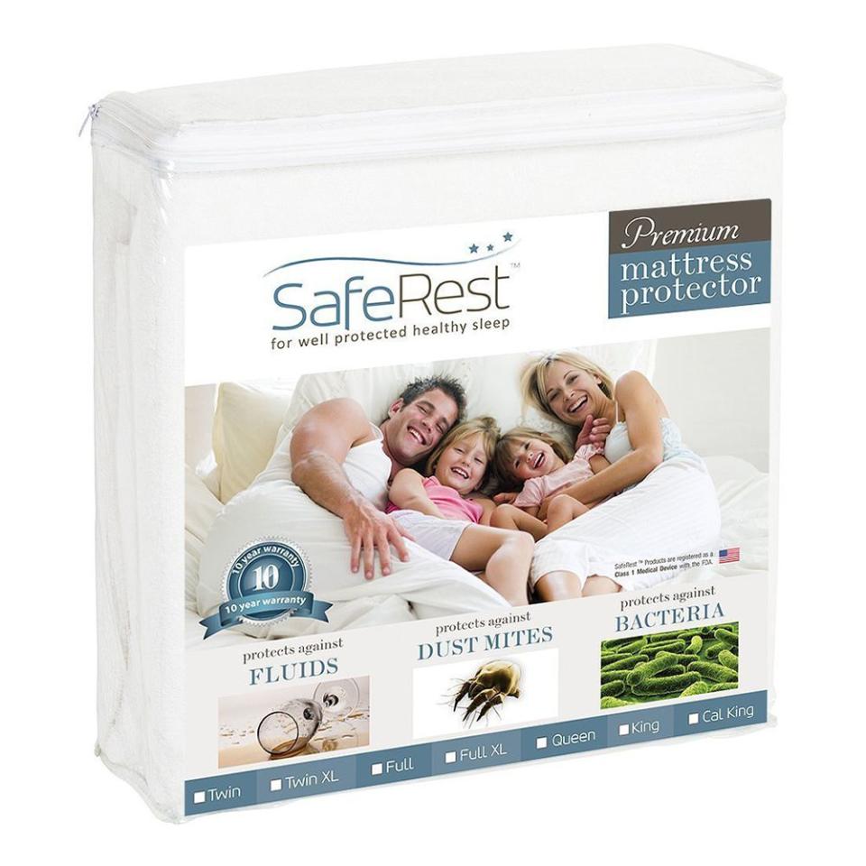 SafeRest Hypoallergenic Waterproof Mattress Protector