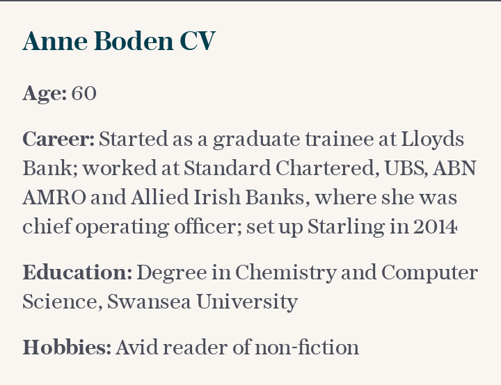 Anne Boden CV