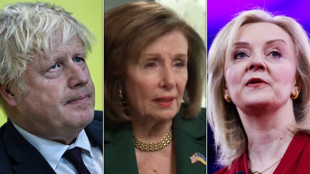 Boris Johnson, Nancy Pelosi and Liz Truss