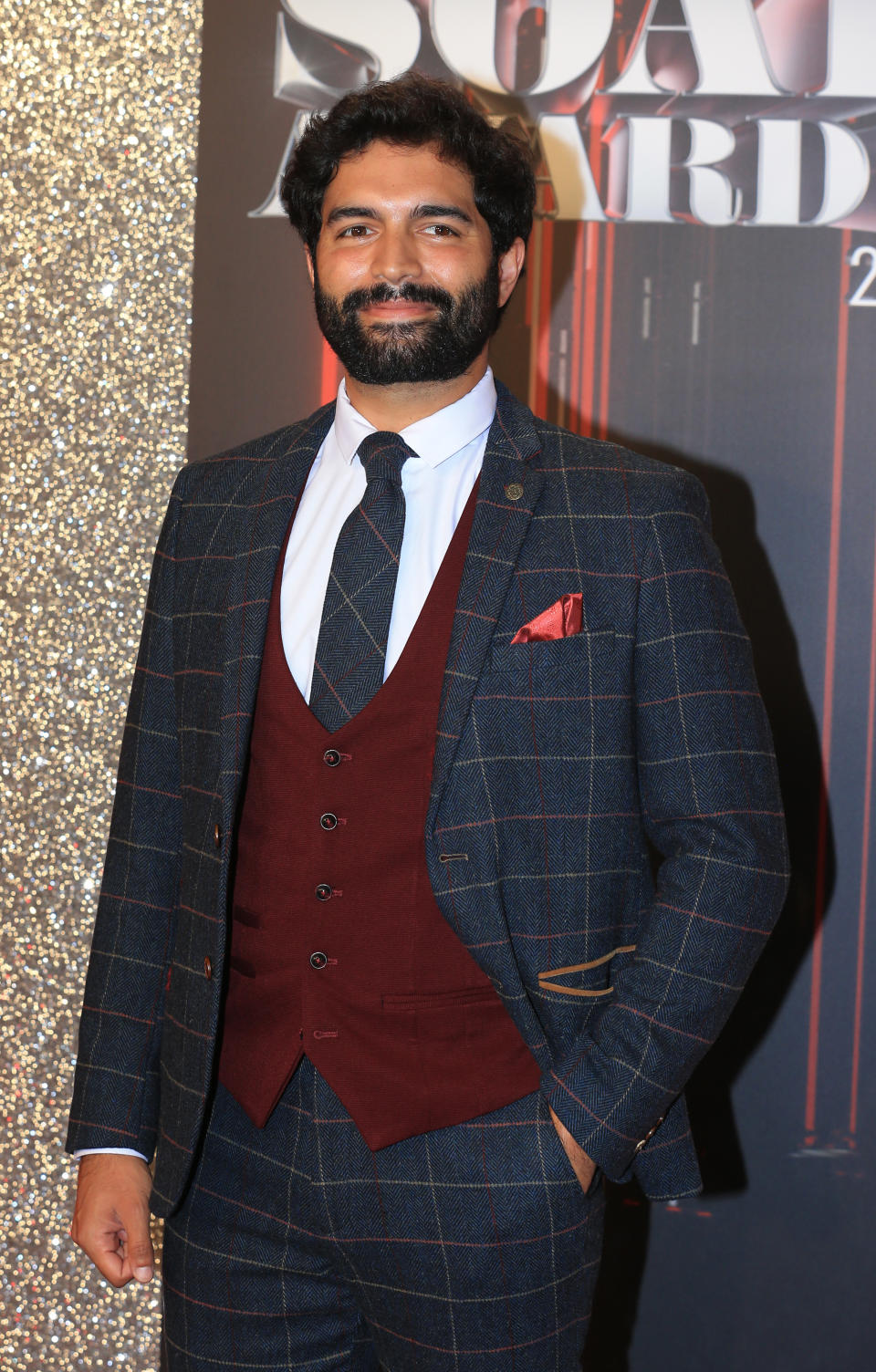Charlie de Melo who plays Imran Habeeb in Coronation Street attending the British Soap Awards 2019 held at the Lyric Theatre at The Lowry in Manchester.