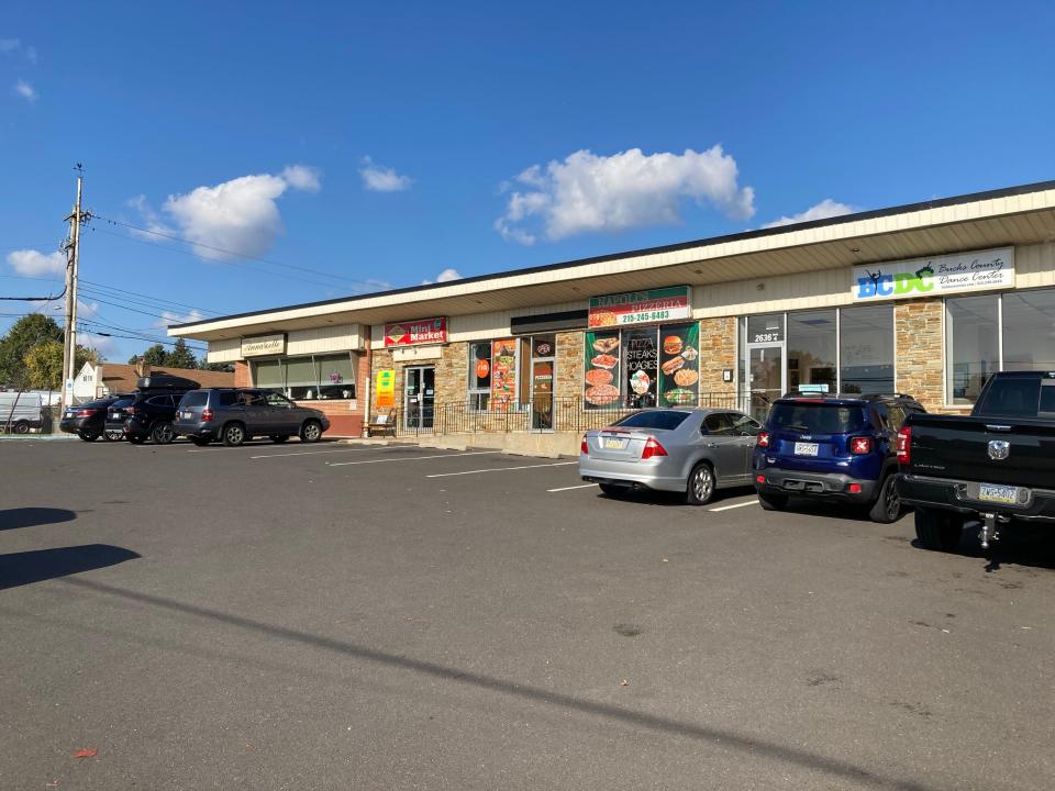 A 14 year old was shot and killed Tuesday, Oct. 31, 2023 at this shopping center on Bristol Pike in Bensalem. Two others, 17 and 19, suffered non life-threatening injuries and police were investigating.