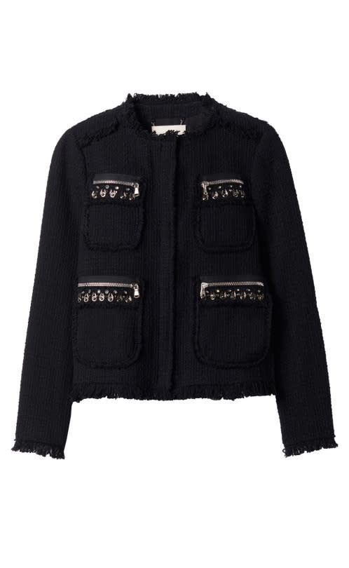 Rebecca Taylor Embellished Tweed Jacket, $319, Rebecca Taylor.