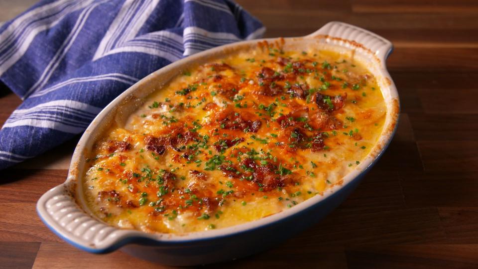 <p>Scalloped potatoes, as a rule, are saucy and cheesy to the max. There are plenty of ways to spin 'em from there, though. Need even <span>more potato ideas</span>? Try our <span>amazing mashed potato recipes</span>, <span>easy twice baked potatoes</span>, and <span>fun fried potatoes</span>.</p>