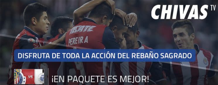 CHIVAS TV. Foto: @chivas / Twitter