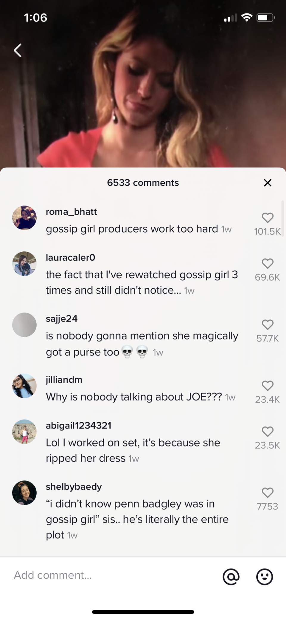 Side note: We are very concerned about the number of You fans in the comments who didn’t know Badgley was in Gossip Girl…