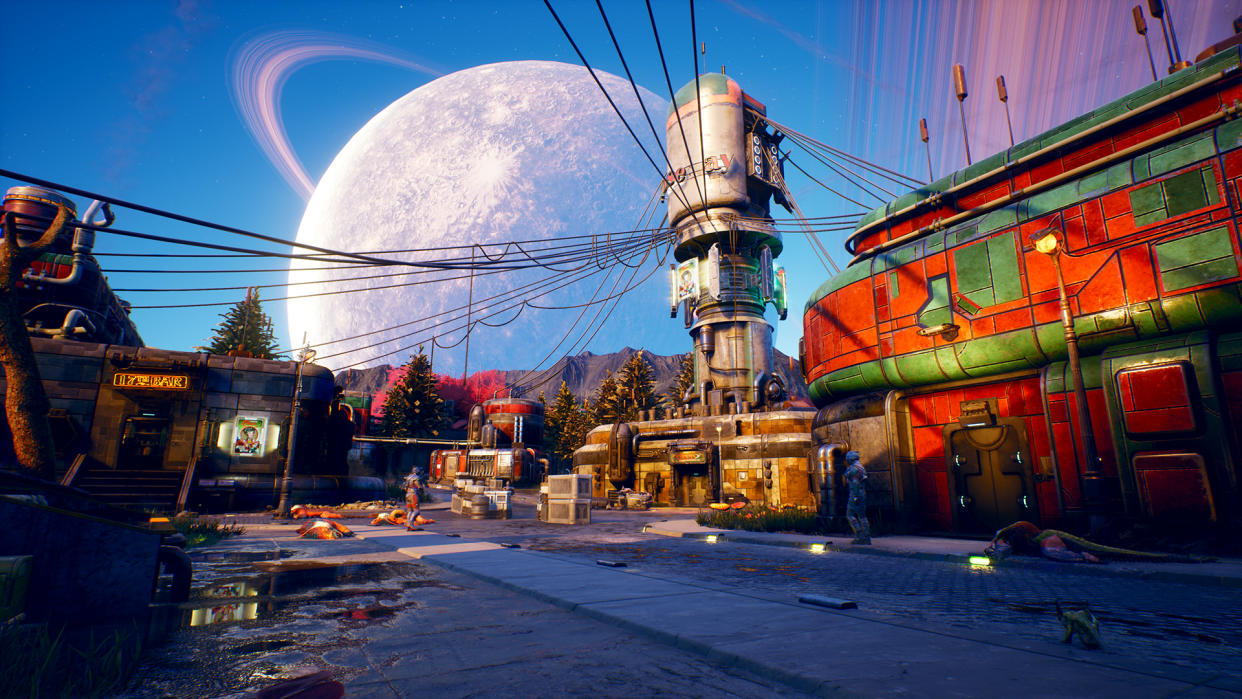 A scene from The Outer Worlds