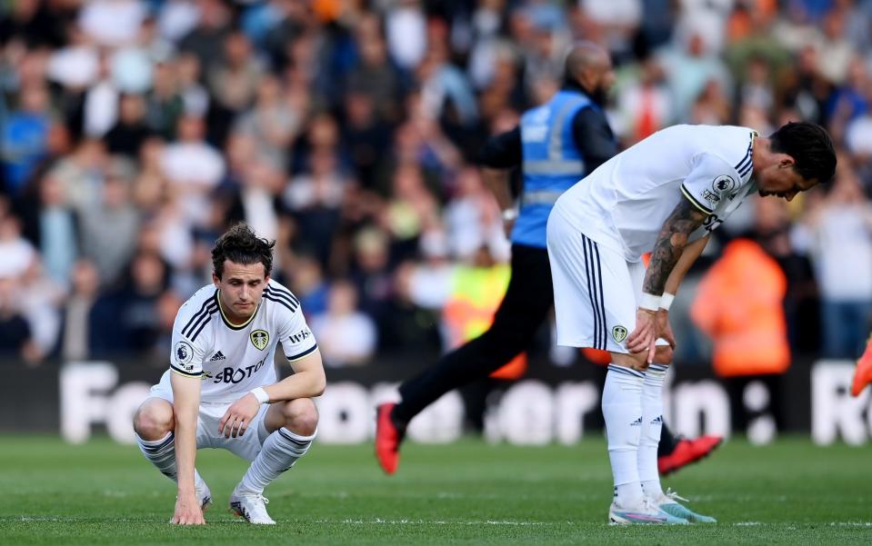 Leeds' two-year stay in the top-flight ended in a whimper - a 4-1 defeat at home to Tottenham - Getty Images/Stu Forster