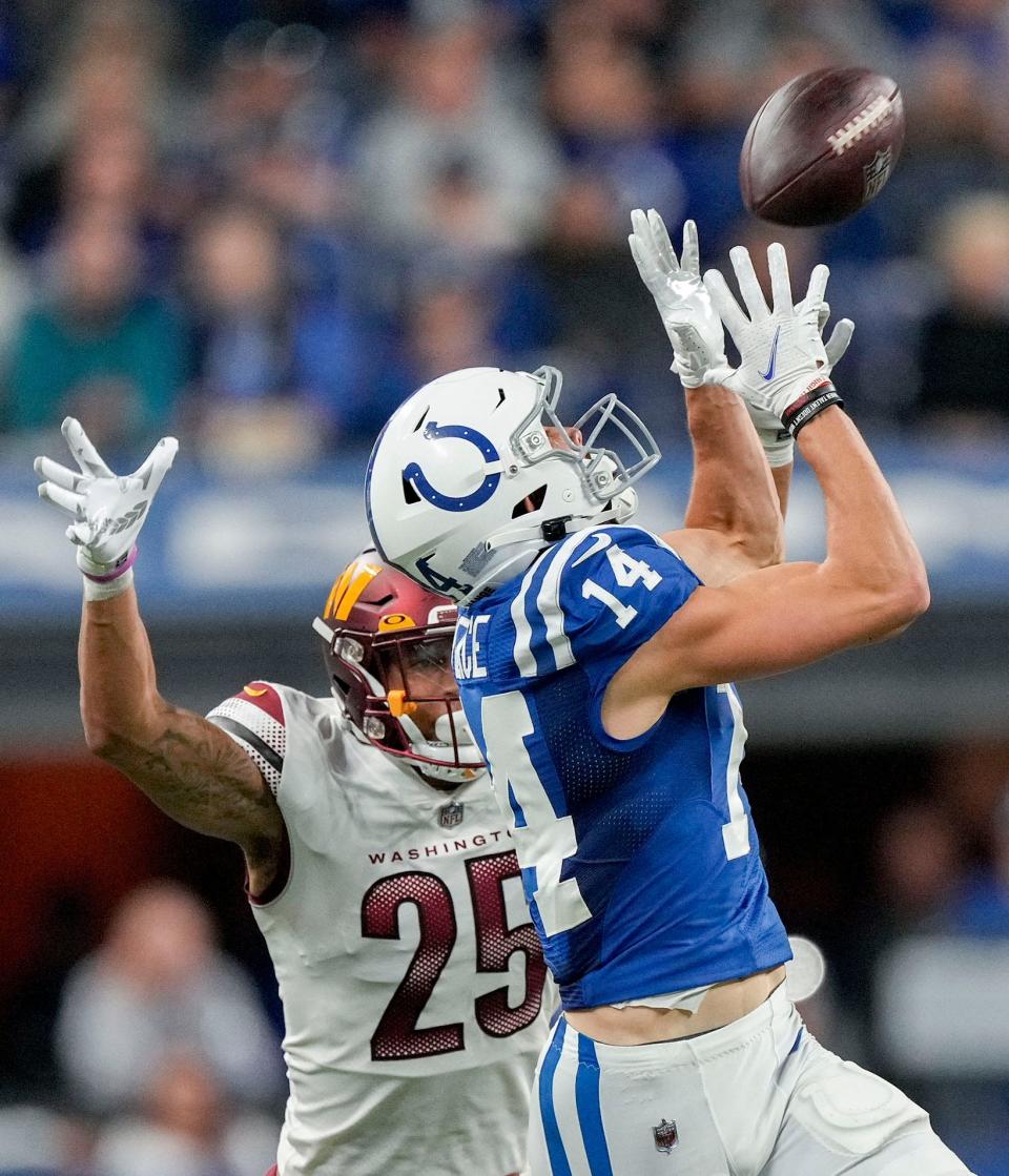 Indianapolis Colts rookie wide receiver Alec Pierce flashed downfield speed but also struggled with the constant changes to the playbook and at quarterback in 2022.