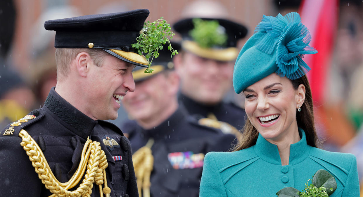 The Princess of Wales has taken over the role of Colonel, Irish Guards, from the Prince of Wales. (Getty Images)
