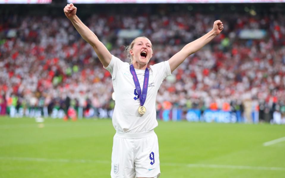 Ellen White roars with delight - GETTY IMAGES